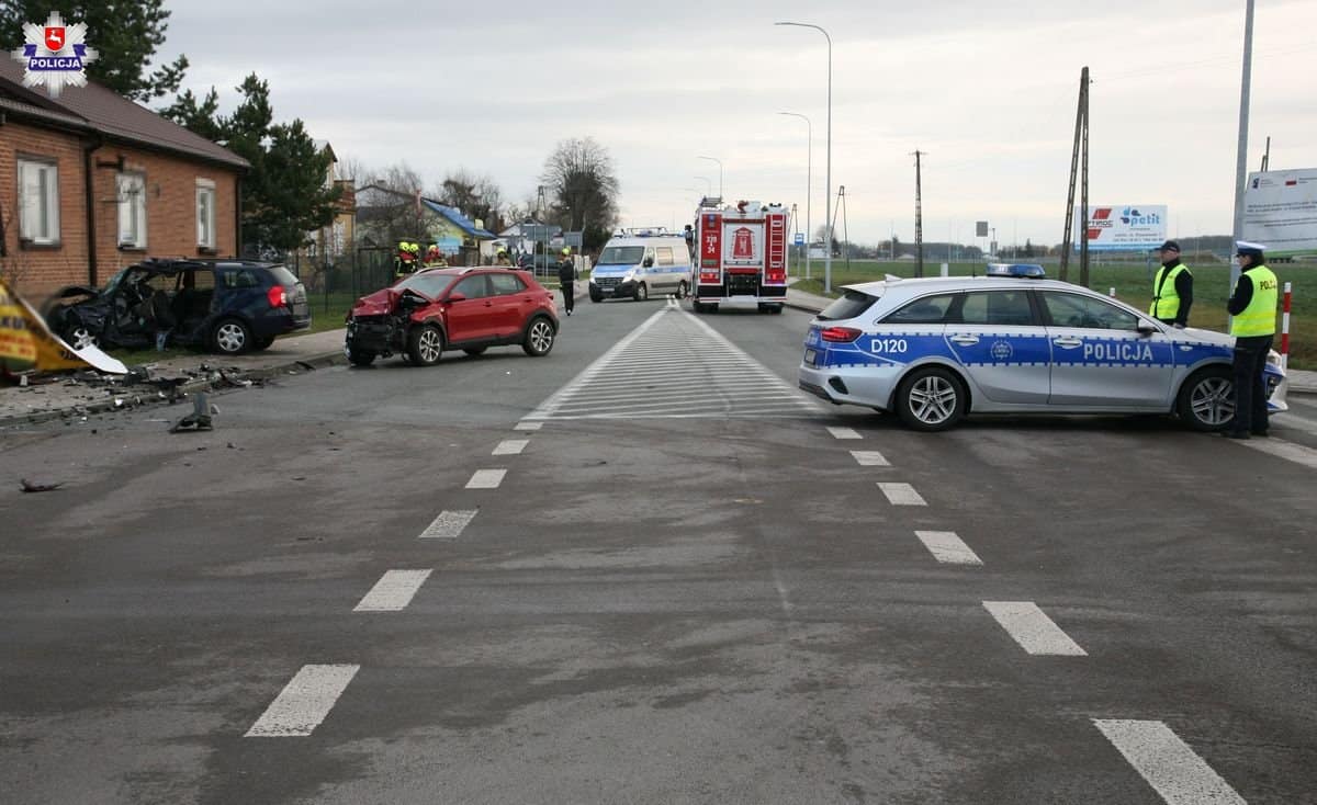 Wypadek w miejscowości Strzeszkowice Duże DK19