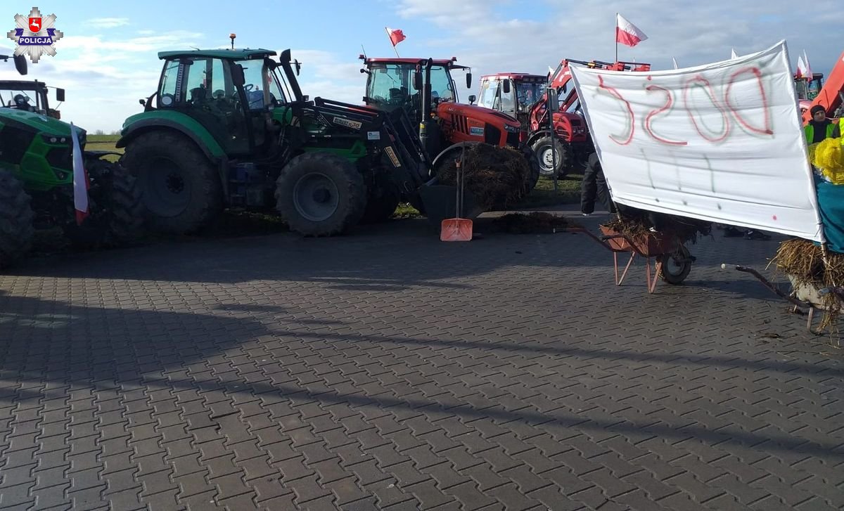Protest Rolników w Województwie Lubelskim: Utrudnienia w Ruchu na Terenie Trzech Powiatów
